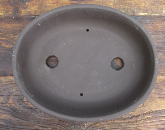 Oval Unglazed Bonsai Pot 8" - Used