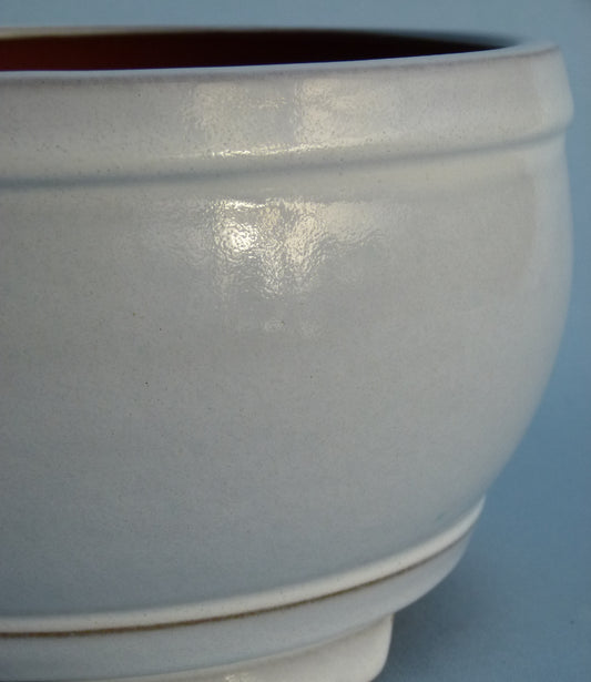 Exhibition Quality Glazed Deep Round Bonsai Pot - 10"