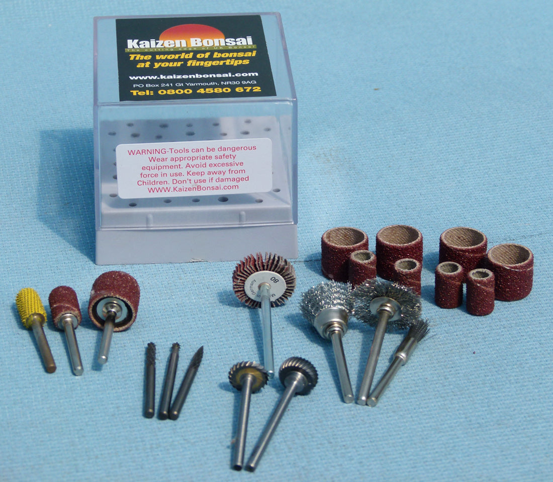 Bonsai Power Carving Tools Pack 23x Piece Starter Kit Kaizen Bonsai