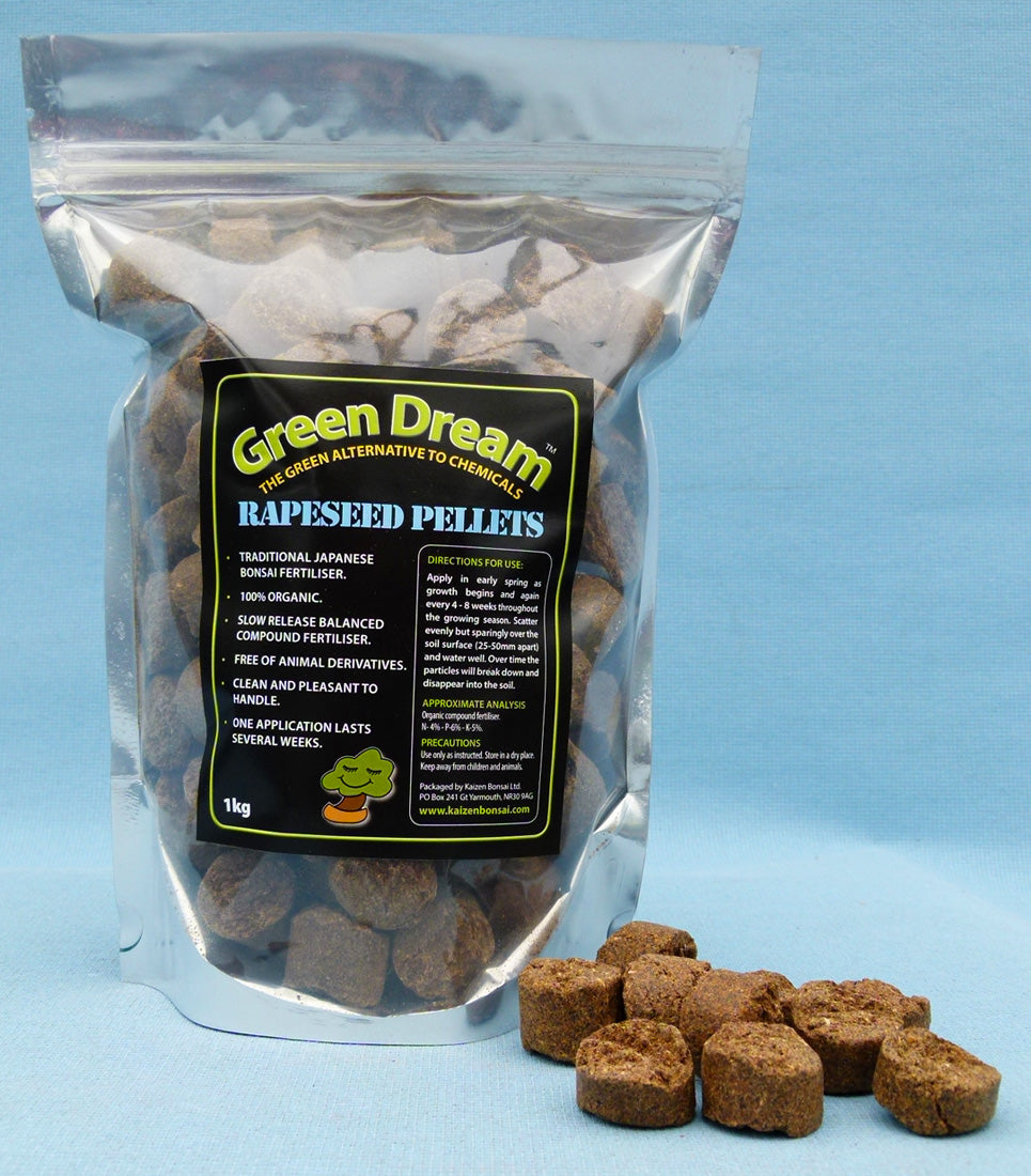 bonsai tree fertilizer for sale Rapeseed Natural Bonsai Fertiliser Pellets – Kaizen Bonsai