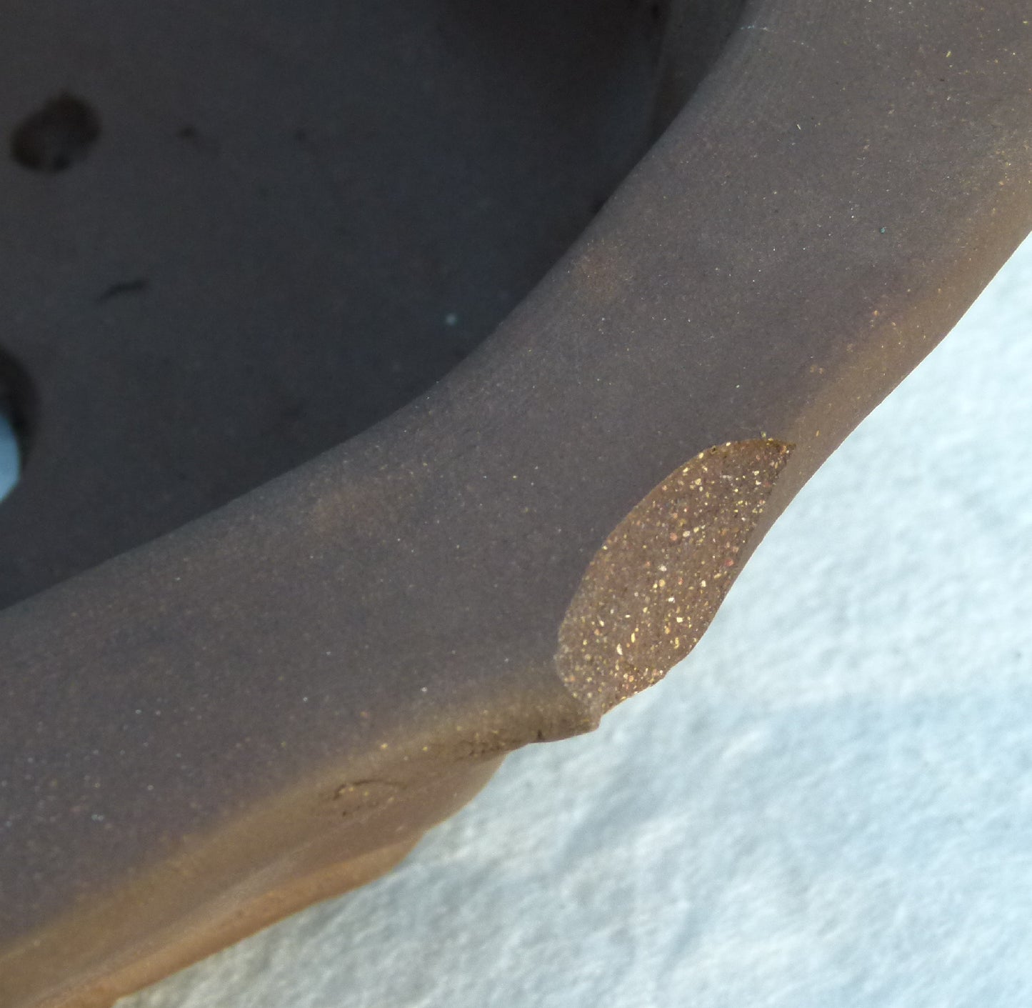 Rectangular Unglazed Bonsai Pot 12" - Second