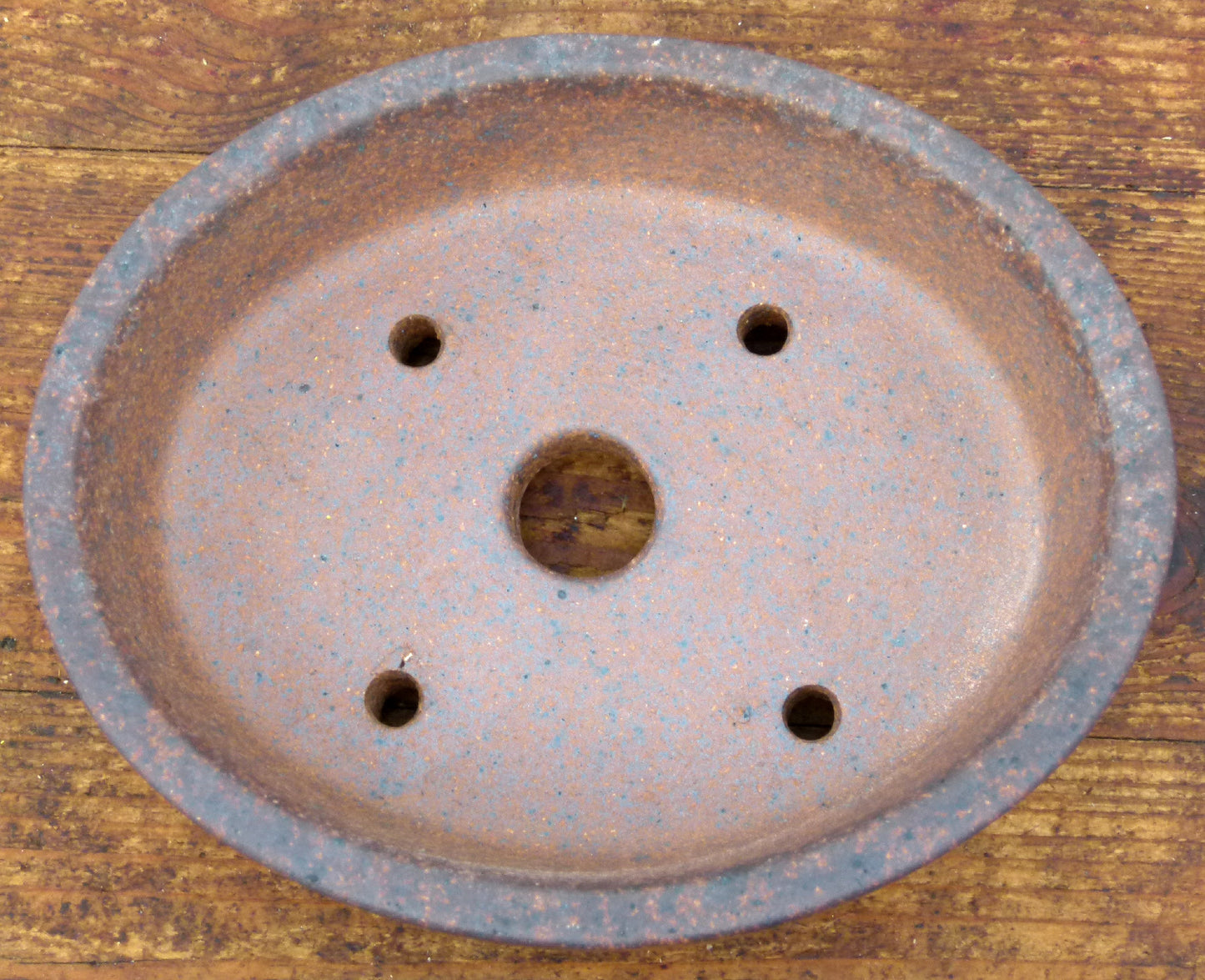 Exhibition Quality Shallow Oval Unglazed Bonsai Pot - 5"