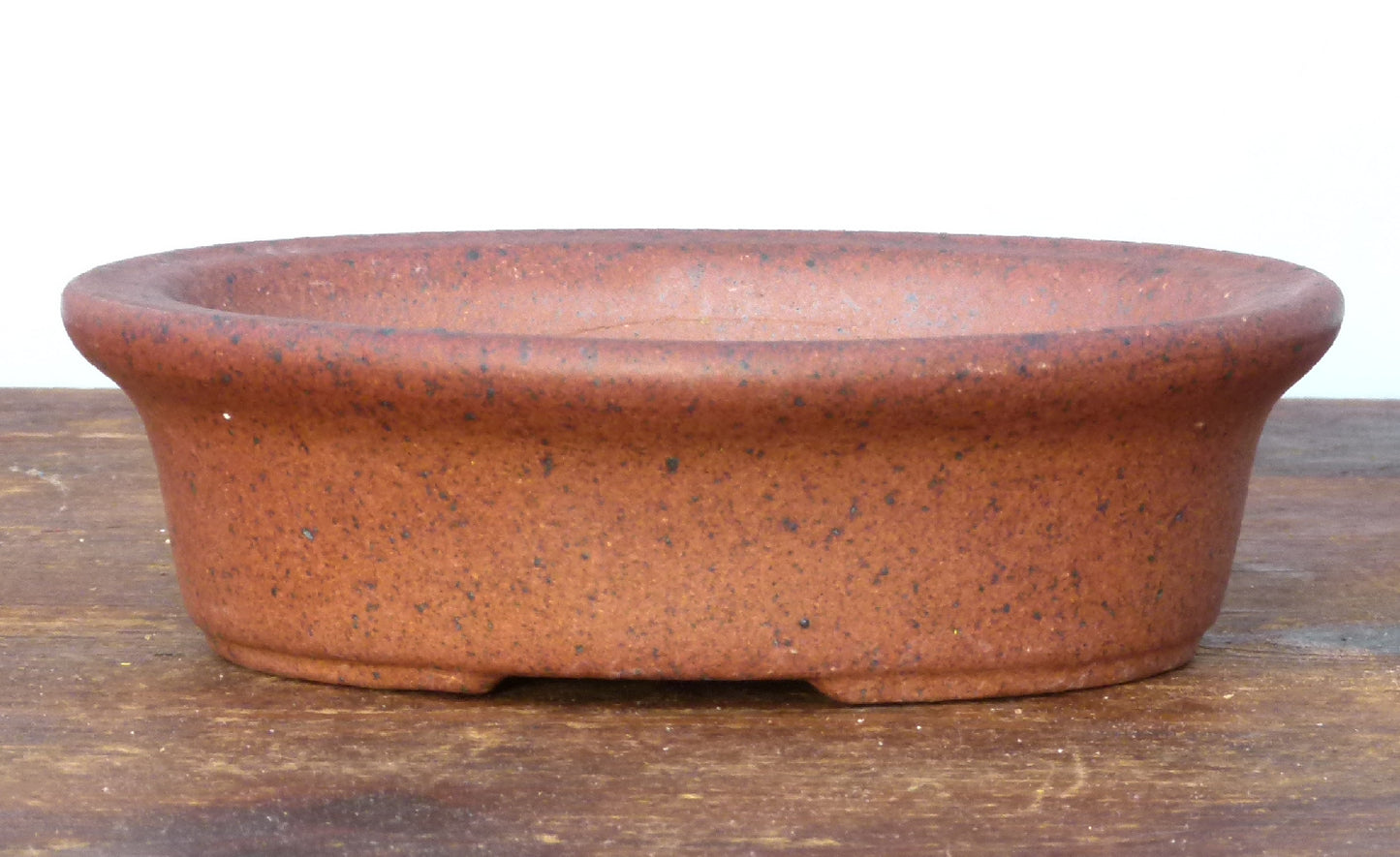 Exhibition Quality Oval Unglazed Bonsai Pot - 5"