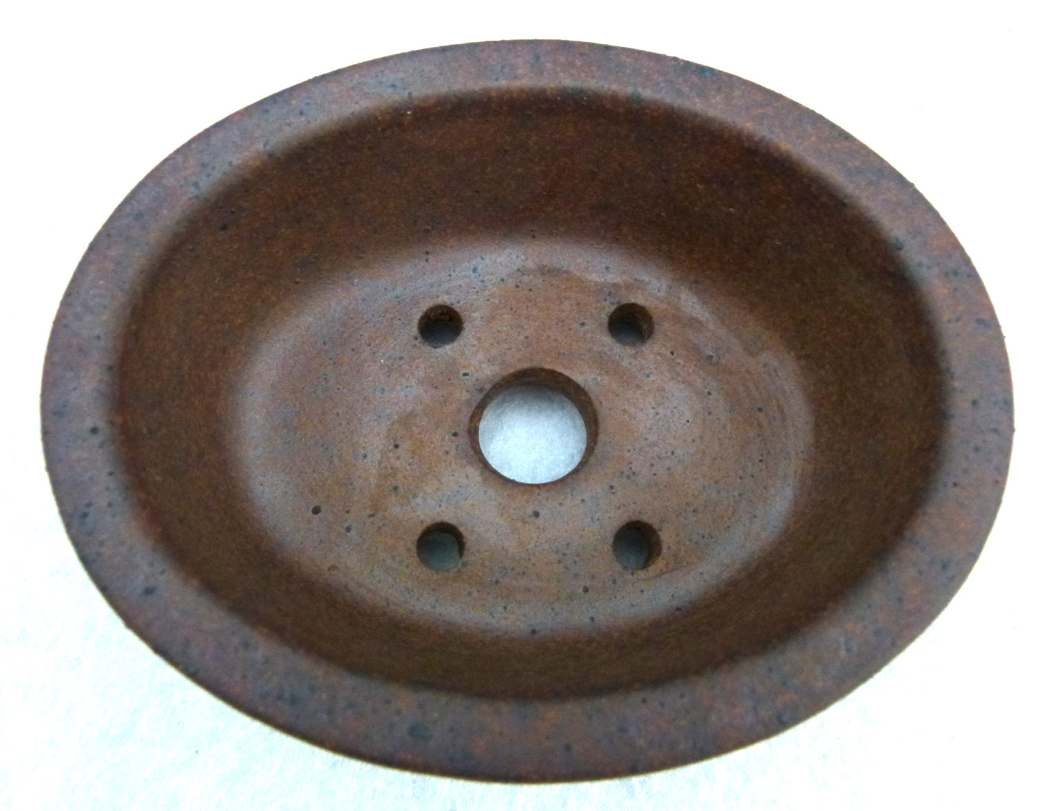 Exhibition Quality Oval Unglazed Bonsai Pot - 4"