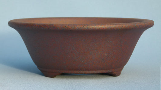 Deep Round Unglazed Quality Shohin Bonsai Pot - 5.5"