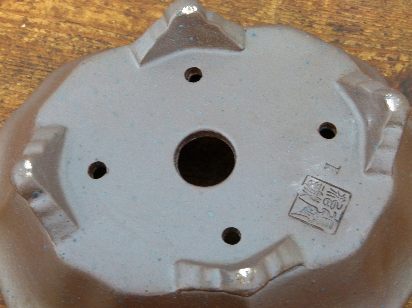 Exhibition Quality Flower Shape Unglazed Bonsai Pot - 7"