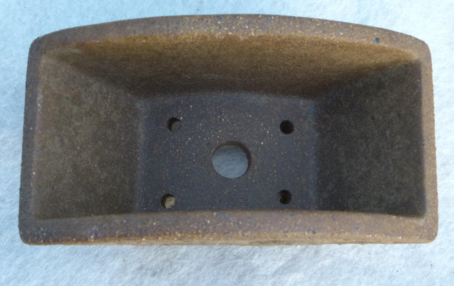 Exhibition Quality Rectangular Unglazed Bonsai/Accent Pot - 6"