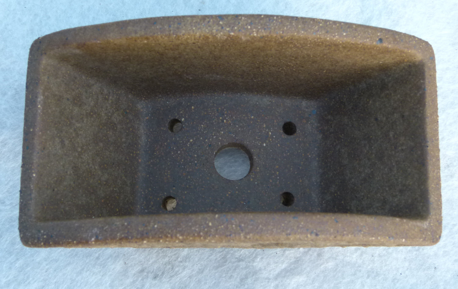 Exhibition Quality Rectangular Unglazed Bonsai/Accent Pot - 6"