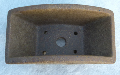 Exhibition Quality Rectangular Unglazed Bonsai/Accent Pot - 6"