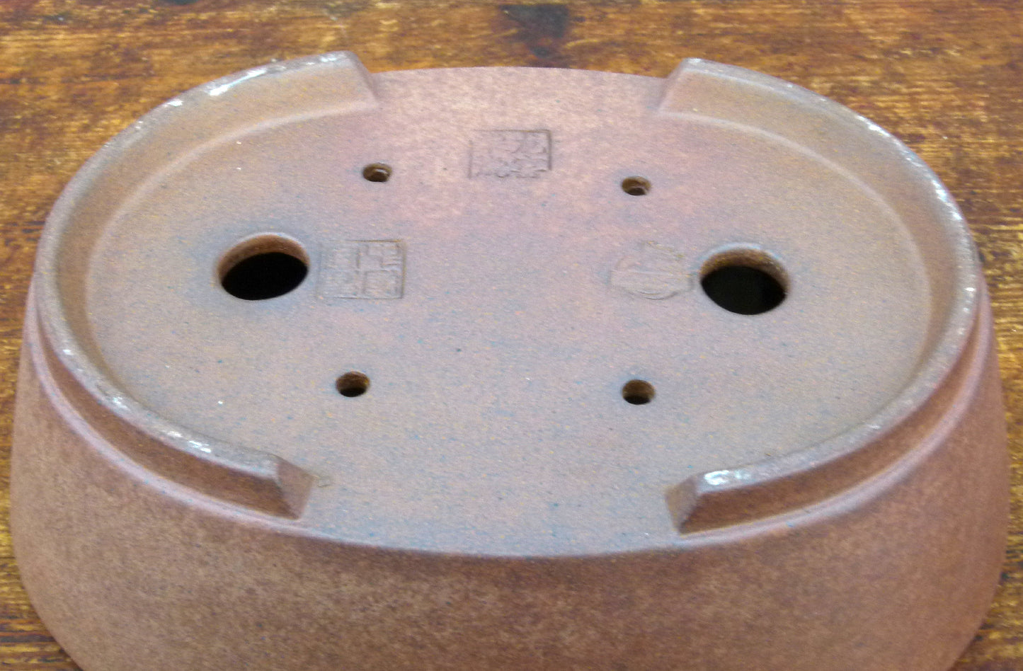 Exhibition Quality Deep Oval Unglazed Bonsai Pot - 9"