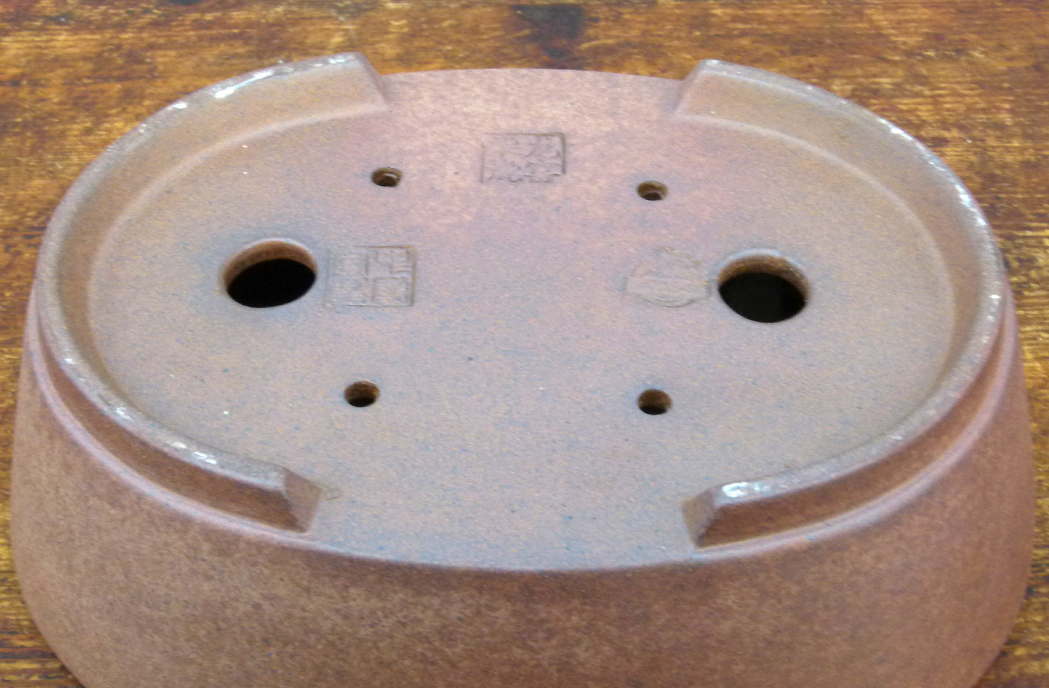 Exhibition Quality Deep Oval Unglazed Bonsai Pot - 9"