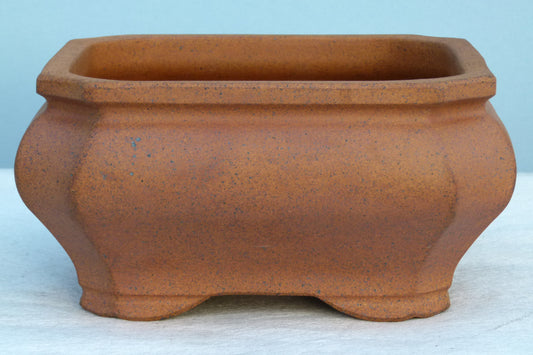 Exhibition Quality Square Unglazed Bonsai Pot - 11"