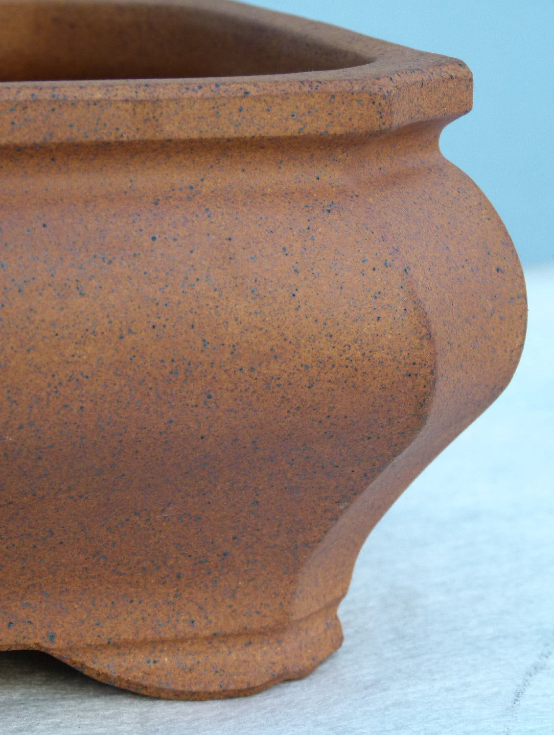 Exhibition Quality Square Unglazed Bonsai Pot - 11"
