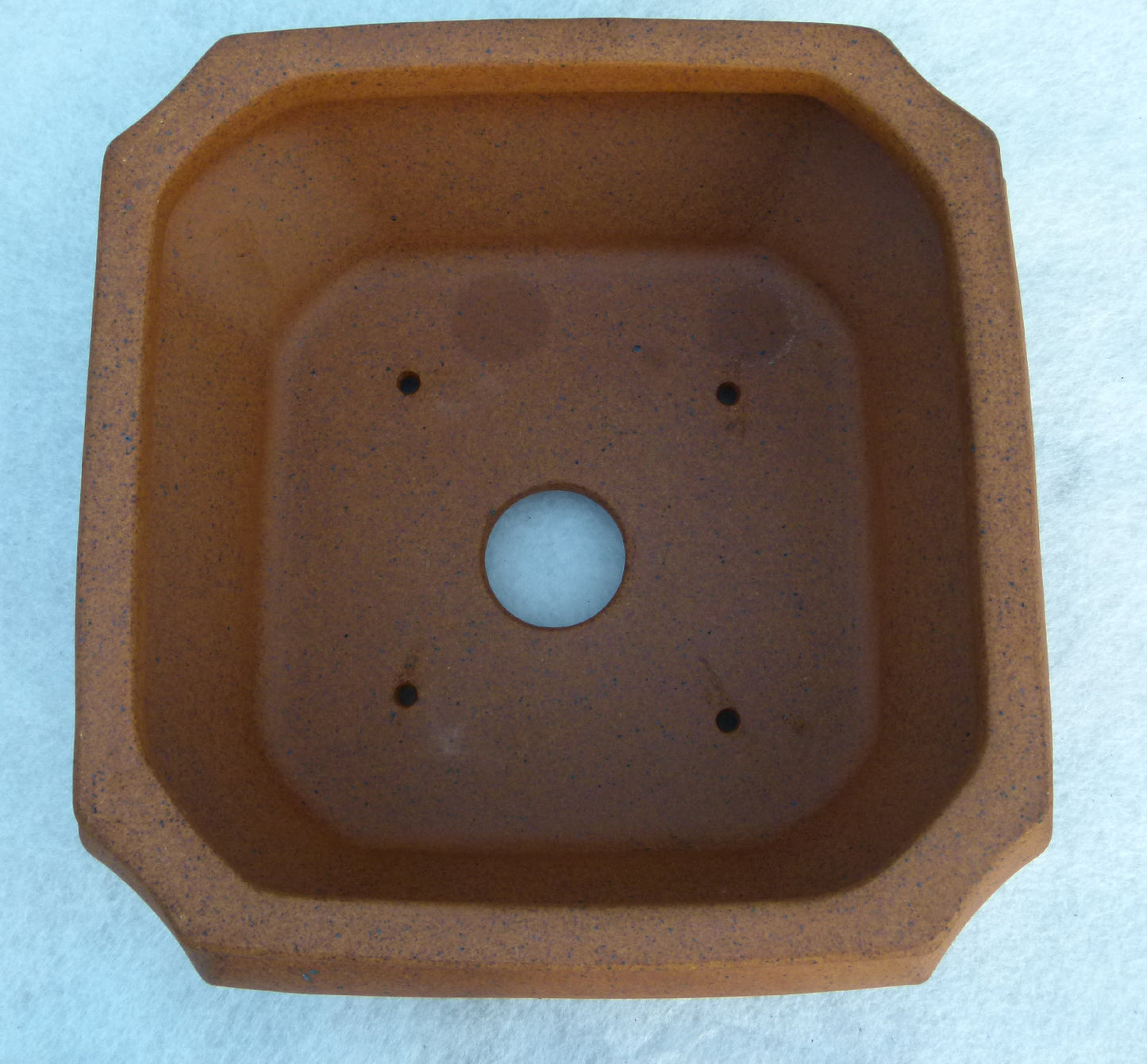Exhibition Quality Square Unglazed Bonsai Pot - 11"