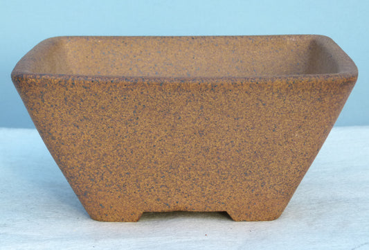 Exhibition Quality Square Unglazed Bonsai Pot - 10"