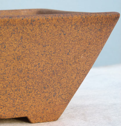 Exhibition Quality Square Unglazed Bonsai Pot - 10"
