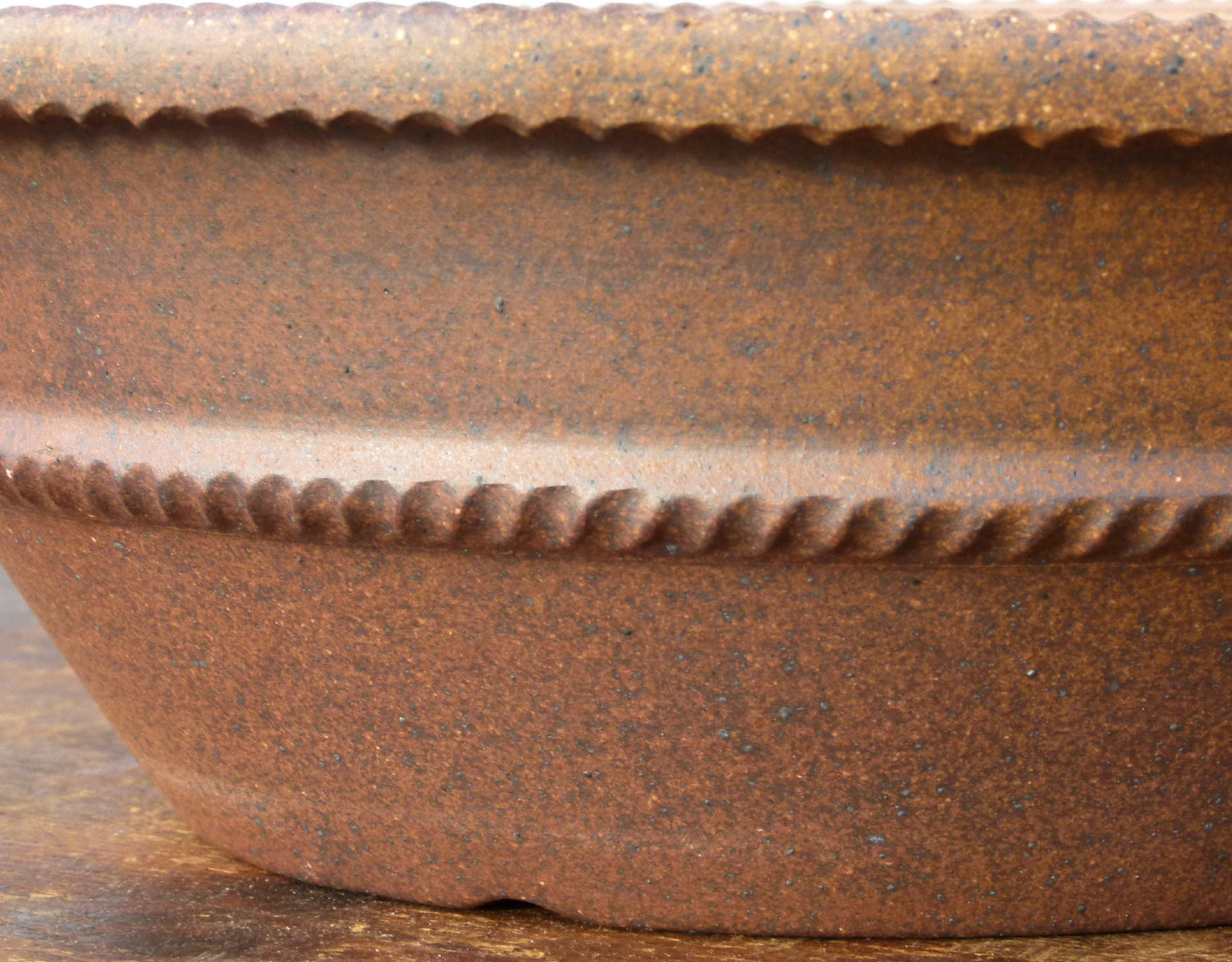 Exhibition Quality Round Unglazed Bonsai Pot - 13"