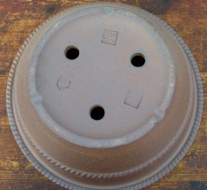 Exhibition Quality Round Unglazed Bonsai Pot - 13"