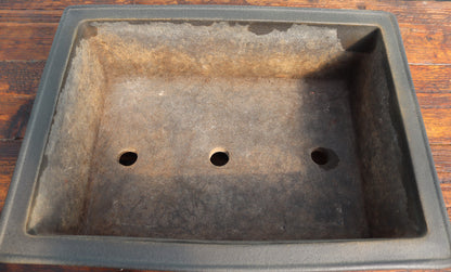 Rectangular Japanese Unglazed Bonsai Pot 14" - Used