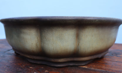 EXCEPTIONAL Oval Glazed Bonsai Pot by Master Zhu - 16"