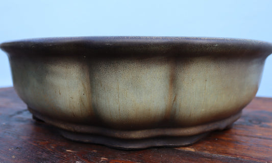 EXCEPTIONAL Oval Glazed Bonsai Pot by Master Zhu - 16"