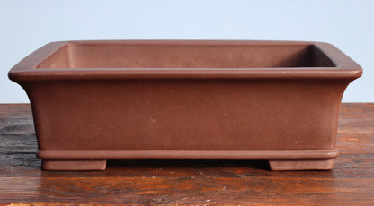 Rectangular Unglazed Bonsai Pot 17" - Used