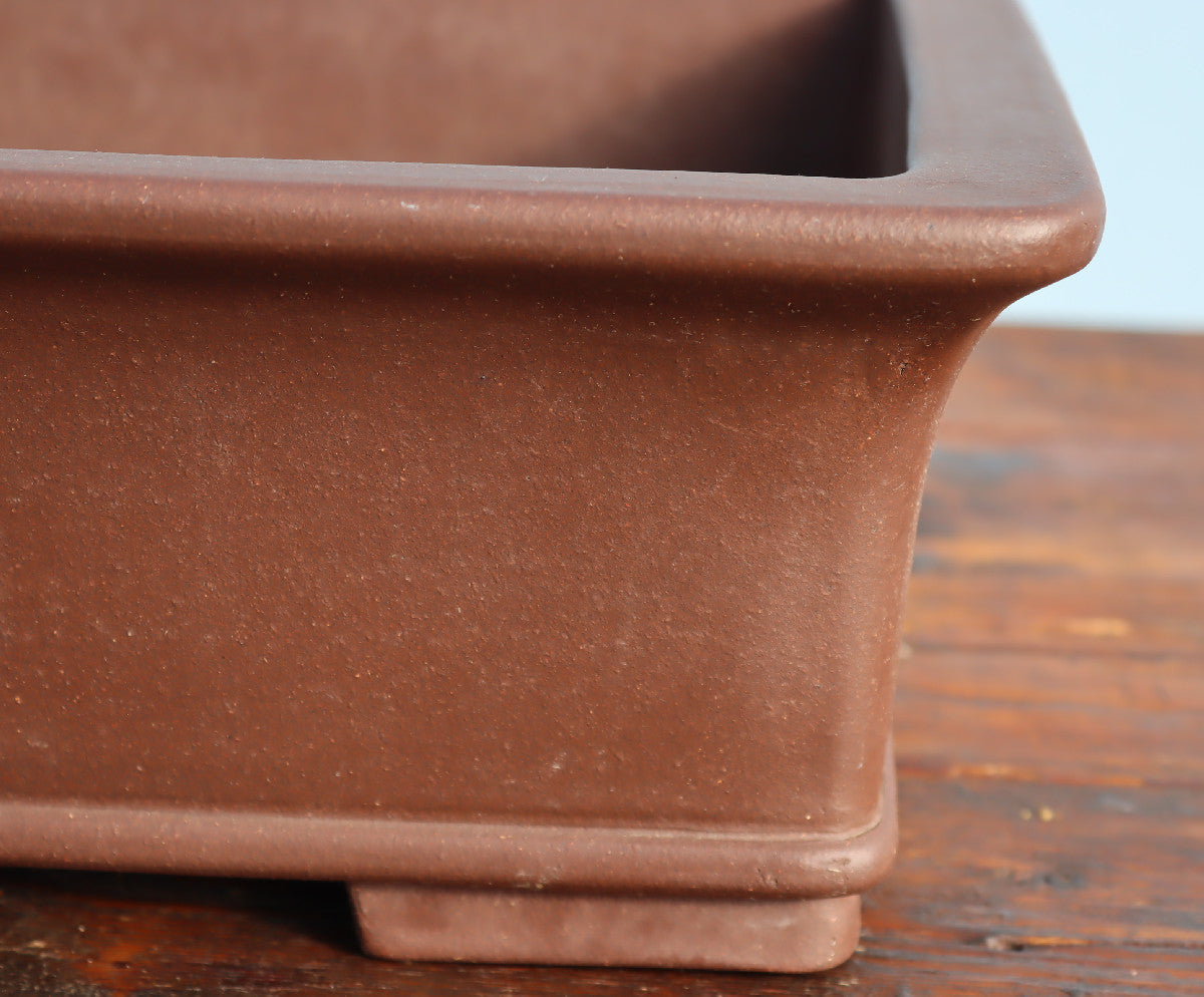 Rectangular Unglazed Bonsai Pot 17" - Used