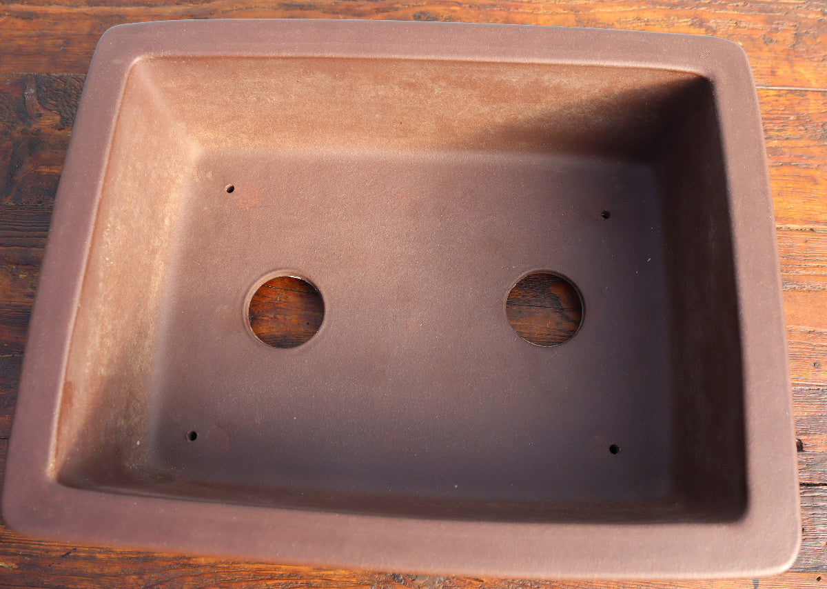 Rectangular Unglazed Bonsai Pot 17" - Used