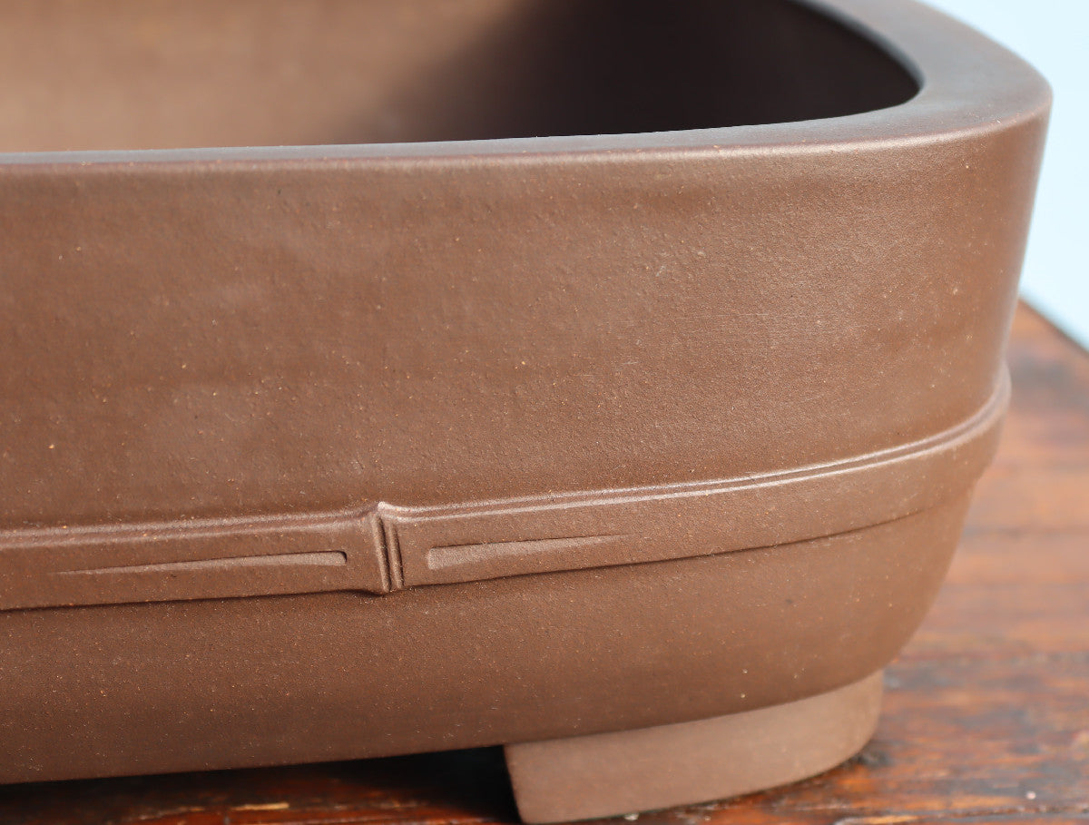 Rectangular Unglazed Bonsai Pot 21" - Used