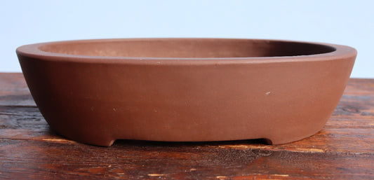 Oval Unglazed Bonsai Pot 12" - Used