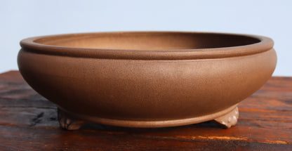High Quality Round Unglazed Bonsai Pot  12" - Used