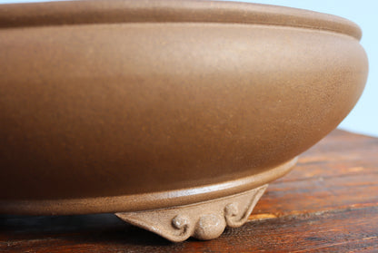 High Quality Round Unglazed Bonsai Pot  12" - Used