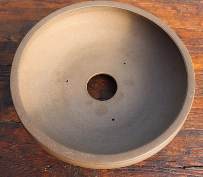 High Quality Round Unglazed Bonsai Pot  12" - Used