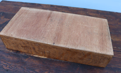 Vintage Oak Sliding Top Box - Bonsai Tool Box