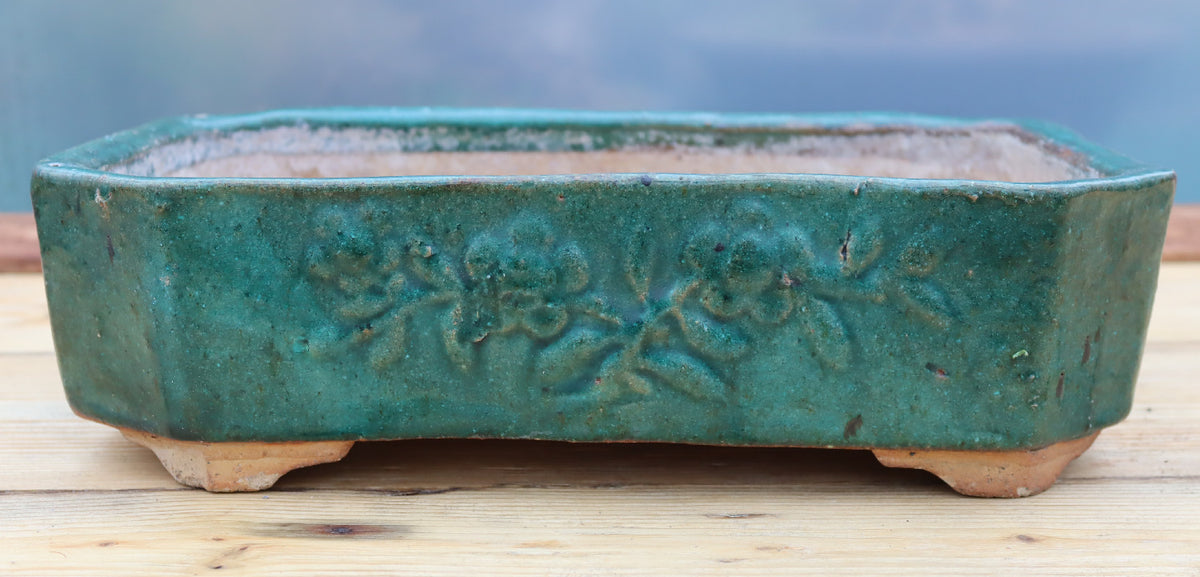 Rustic Glazed Old Chinese Bonsai Pot - USED