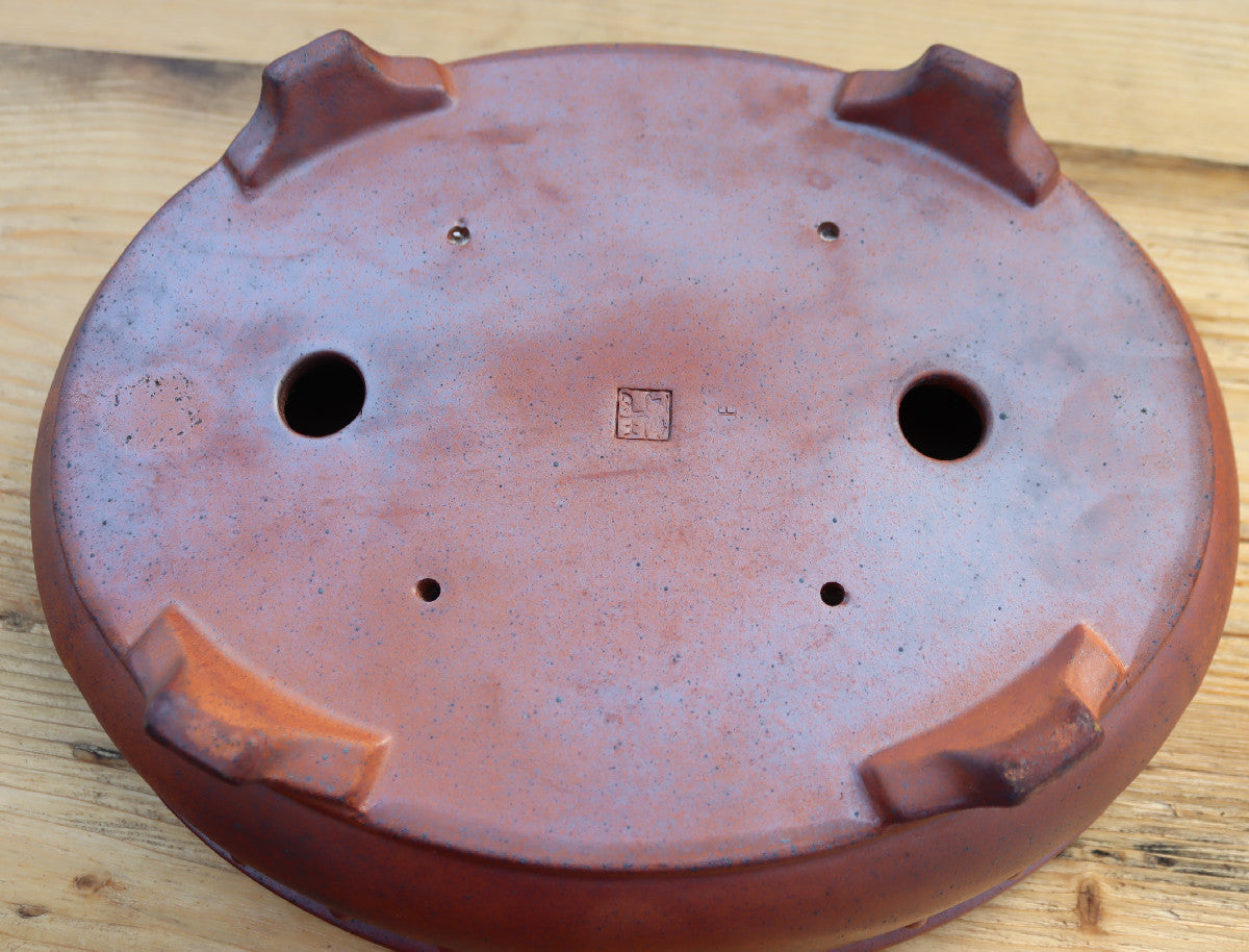 13.8" (35cm) Wood-Fired Oval Bonsai Pot