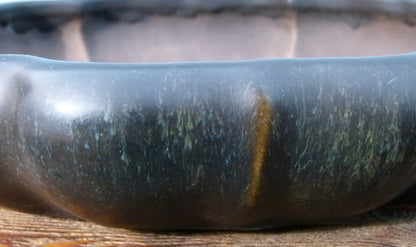 EXCEPTIONAL Round Glazed Bonsai Pot by Master Zhu - 12"