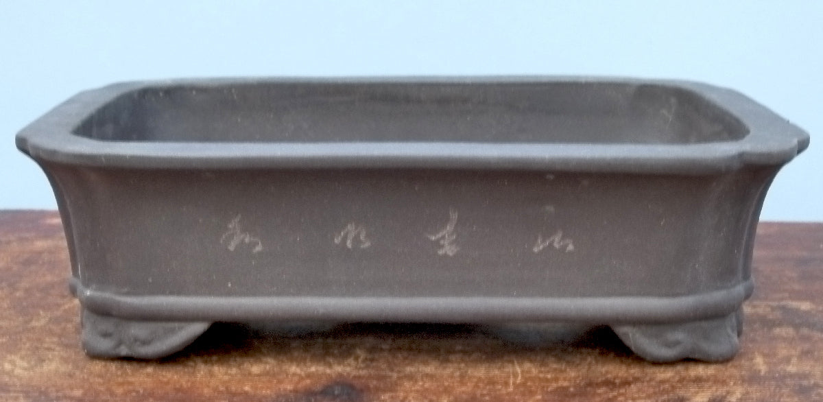 Rectangular Unglazed Bonsai Pot 12" - Chipped