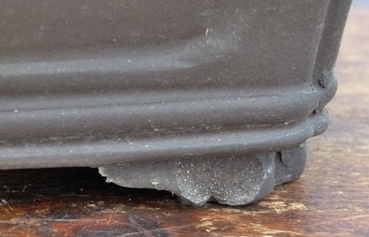 Rectangular Unglazed Bonsai Pot 12" - Chipped