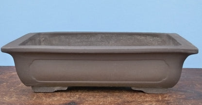 Rectangular Unglazed Bonsai Pot 13.5" - Used