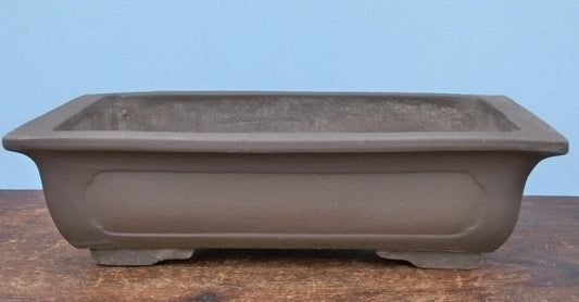 Rectangular Unglazed Bonsai Pot 13.5" - Used