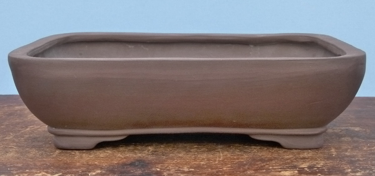 Rectangular Unglazed Bonsai Pot 12" - Used