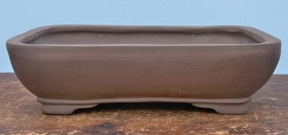 Rectangular Unglazed Bonsai Pot 12" - Used