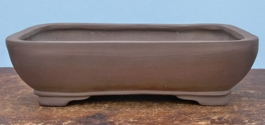 Rectangular Unglazed Bonsai Pot 12" - Used