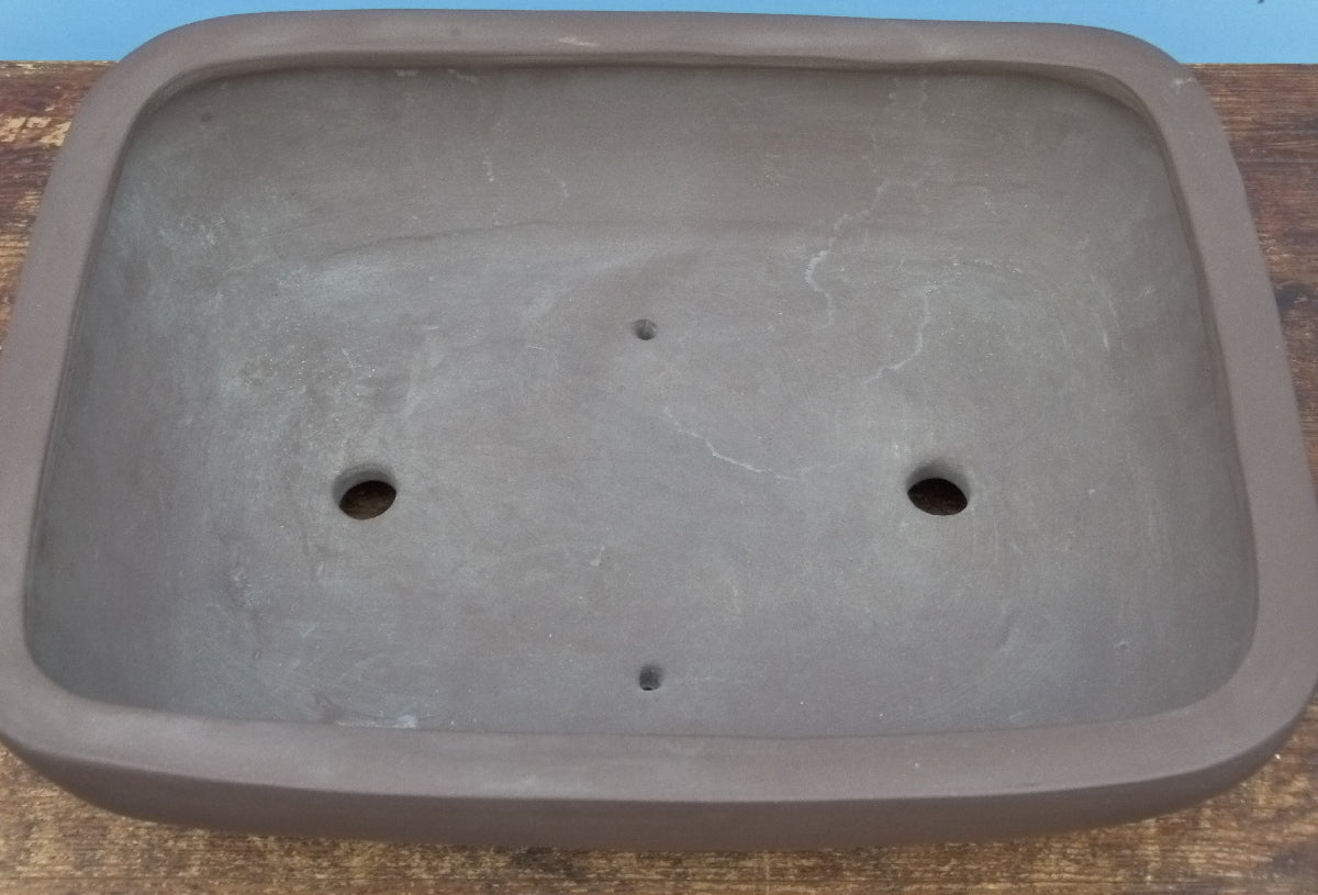 Rectangular Unglazed Bonsai Pot 12" - Used