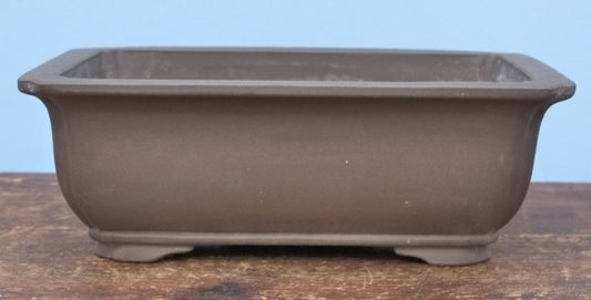 Rectangular Unglazed Bonsai Pot 10" - Used
