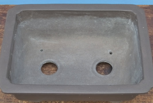 Rectangular Unglazed Bonsai Pot 10" - Used