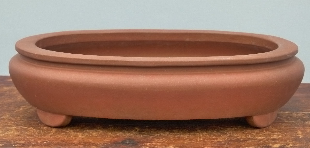 Oval High Quality Unglazed Bonsai Pot 12" - Used