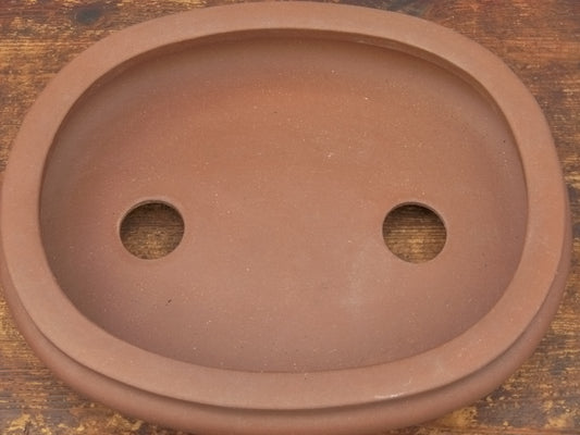 Oval High Quality Unglazed Bonsai Pot 12" - Used