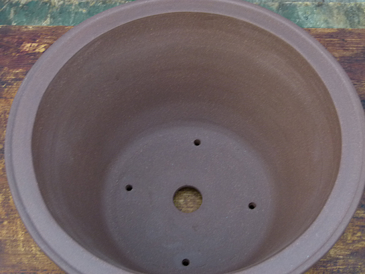 Deep Round Unglazed Quality Bonsai Pot - 12"